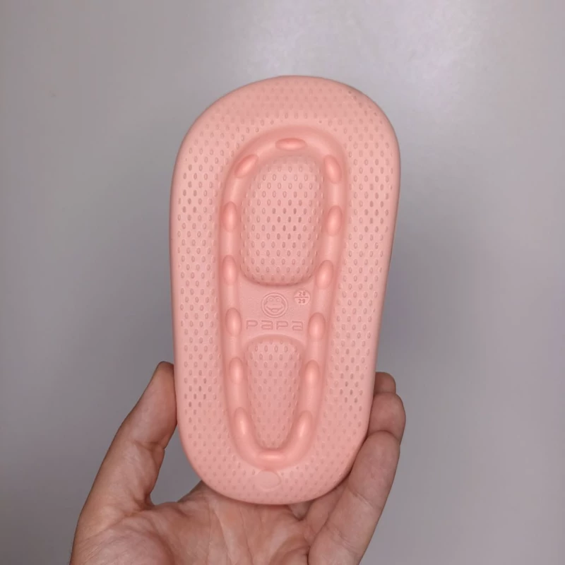 دمپایی دخترانه رکابدار مدل هپی کد 1652 گلبهی