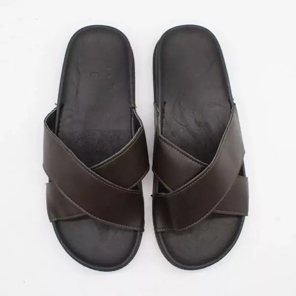 دمپایی مردانه نیکتا مدل 119 چرمی