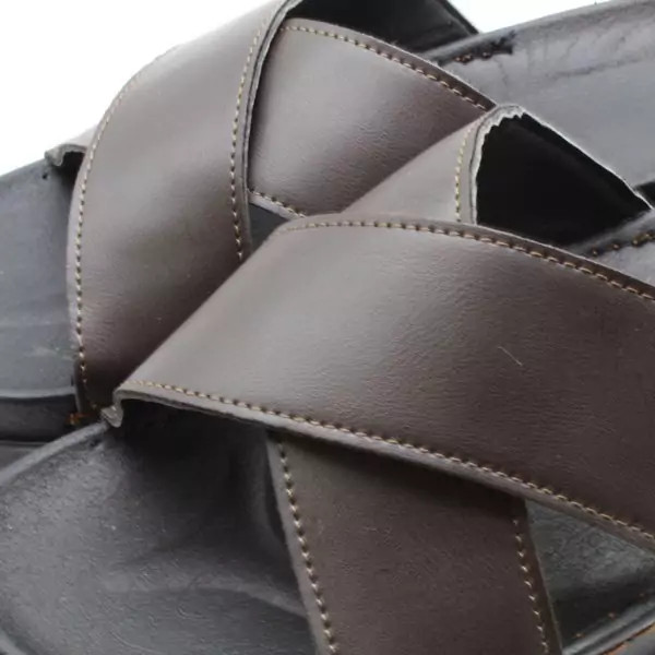 دمپایی مردانه نیکتا مدل 119 چرمی