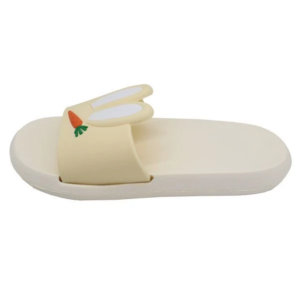 دمپایی دخترانه پاپا مدل مانلی کد 1453 رنگ سفید