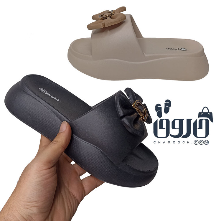 دمپایی روفرشی زنانه مدل شبنم برند پاپا کد 1672