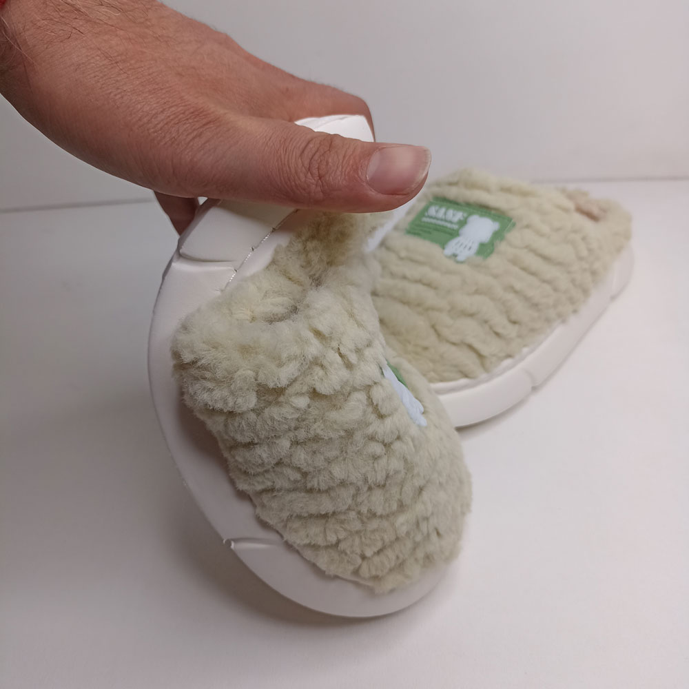 دمپایی روفرشی پولیشی جلوبسته مدل گلسار کد 1674