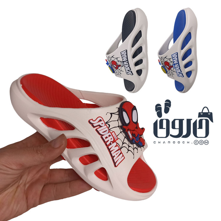 دمپایی پسرانه مرد عنکبوتی مدل اسپایدرمن کد 1683