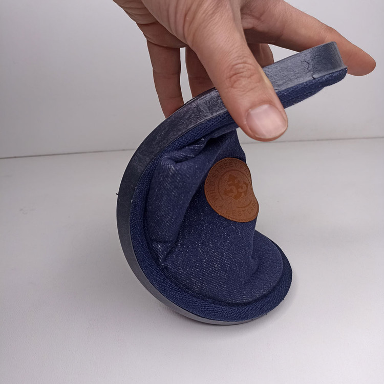 دمپایی حوله ای جلوبسته نیکتا مدل 10000-23 طرح جین کد 1685