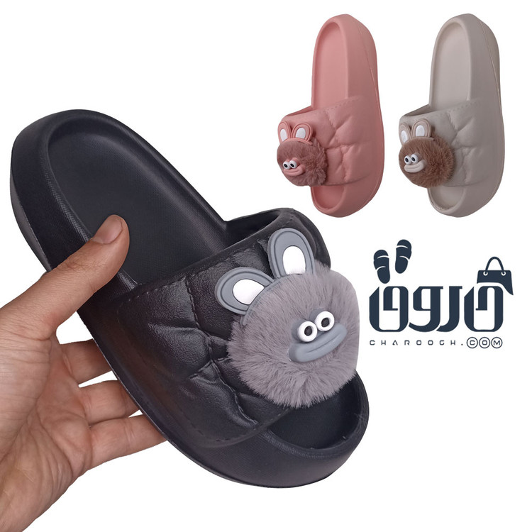 دمپایی فانتزی زنانه مدل هپی برند پابند کد 1686