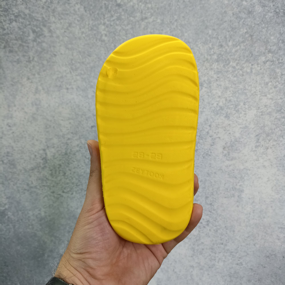 دمپایی بچگانه زیتون مدل تاتی خرسی کد 1418 زرد